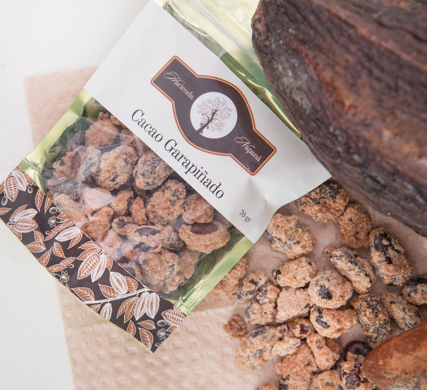 Cacao garapiñado de Chiapas